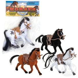 Flocked Horses - 12 pc