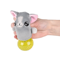 Squeezy Bead Plush Cat - 12 pc
