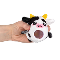 Squeezy Bead Plush Cow - 12 pc