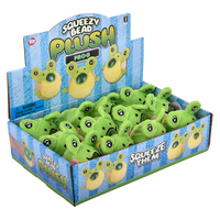 Squeezy Bead Plush Frog - 12 pc