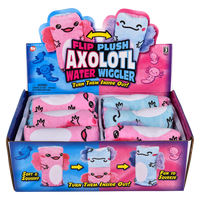 Flip Plush Axolotl Water Wiggler - 12 pc