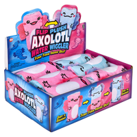 Flip Plush Axolotl Water Wiggler - 12 pc