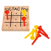 Wooden Tic Tac Toe Game - 12 pc