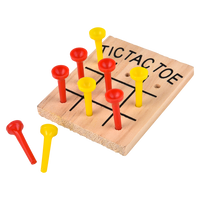 Wooden Tic Tac Toe Game - 12 pc
