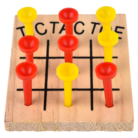 Wooden Tic Tac Toe Game - 12 pc