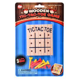 Wooden Tic Tac Toe Game - 12 pc