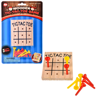 Wooden Tic Tac Toe Game - 12 pc