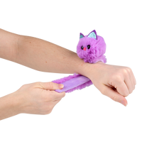 Plush Animal Slap Bracelet - 12 pc