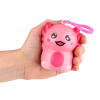 Squish Axolotl Backpack Clip - 12 pc