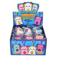Squish Axolotl Backpack Clip - 12 pc