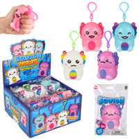 Squish Axolotl Backpack Clip - 12 pc