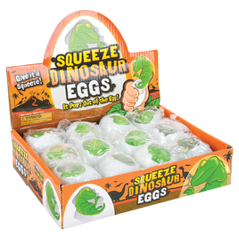 Squeeze Dinosaur Egg - 12 pc