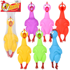 Rubber Chicken 9" - 12 pc