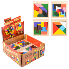 Wooden Tangram Puzzle - 24 pc
