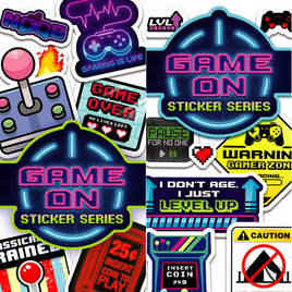 Game On Stickers - 50 pc